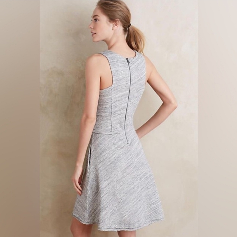 Anthropologie Grey State Emma Skater Dress